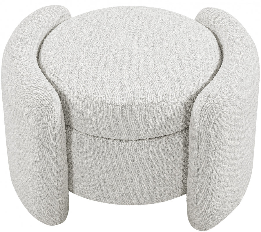 Pouf en tissu bouclé Horizon