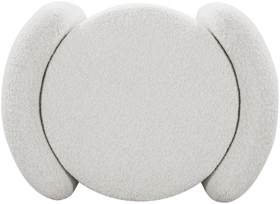 Pouf en tissu bouclé Horizon