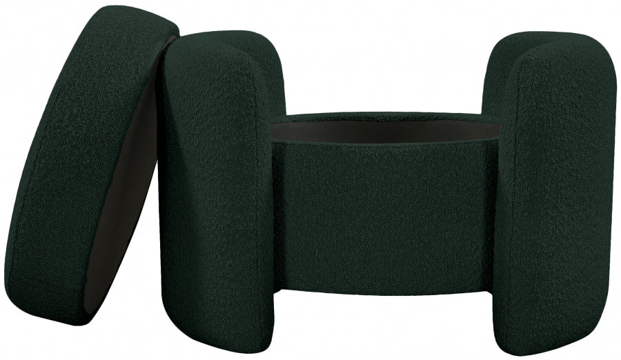 Pouf en tissu bouclé Horizon