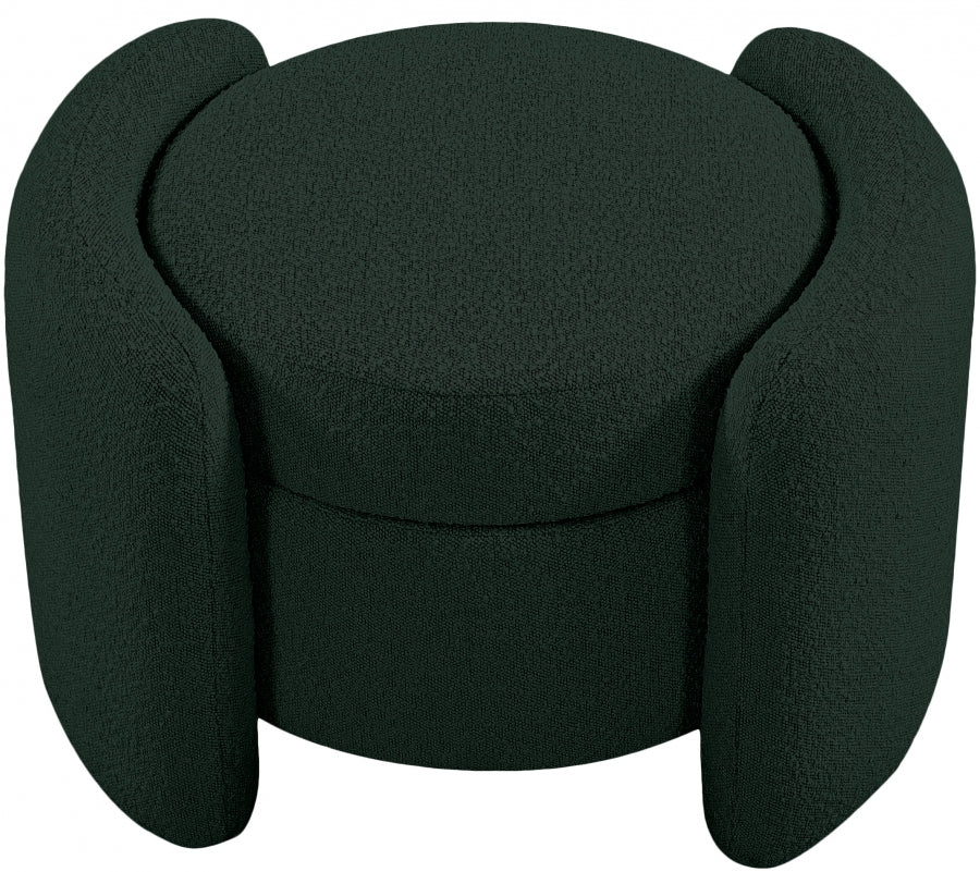 Pouf en tissu bouclé Horizon