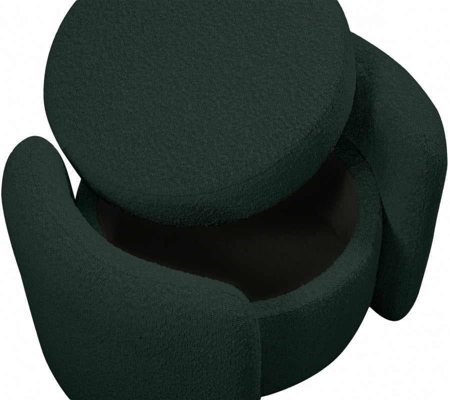 Pouf en tissu bouclé Horizon