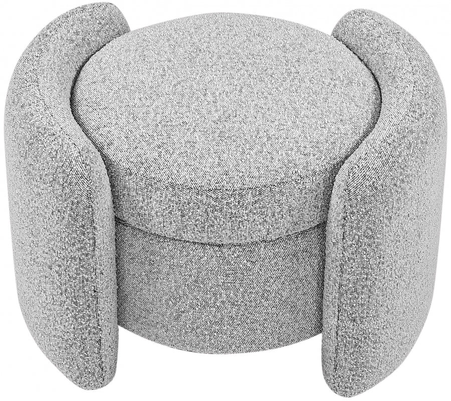 Pouf en tissu bouclé Horizon