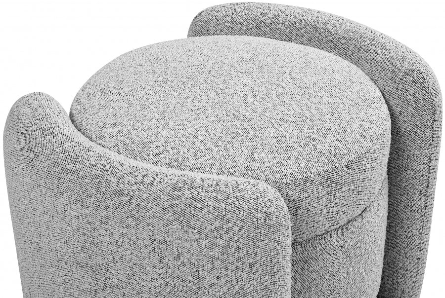 Pouf en tissu bouclé Horizon