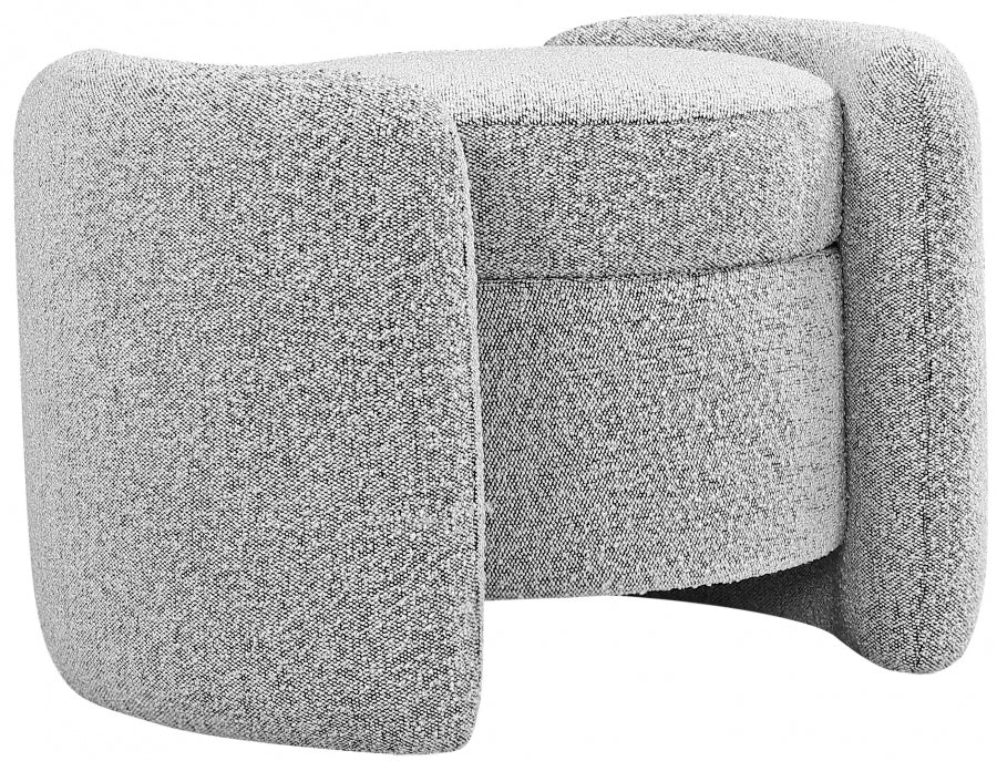 Pouf en tissu bouclé Horizon