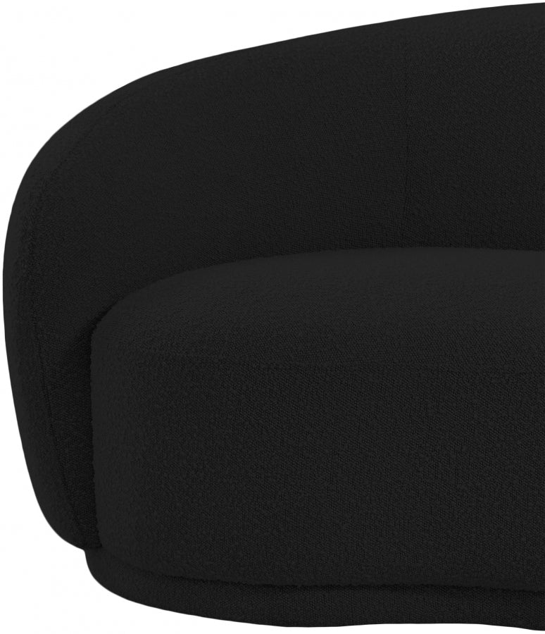 Chaise Hyde en tissu bouclé