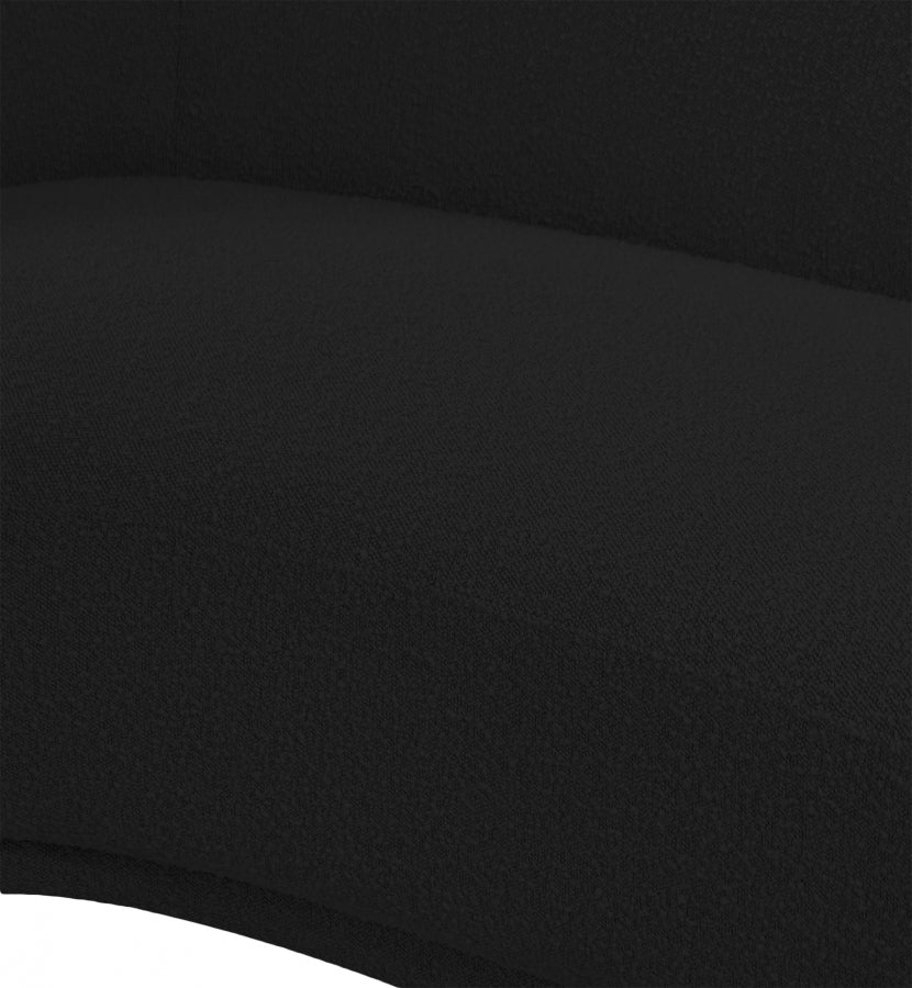 Chaise Hyde en tissu bouclé