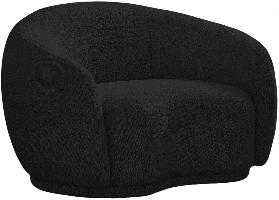 Chaise Hyde en tissu bouclé