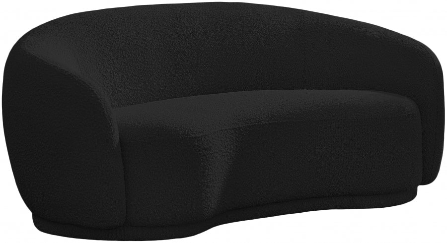 Causeuse en tissu bouclé Hyde 