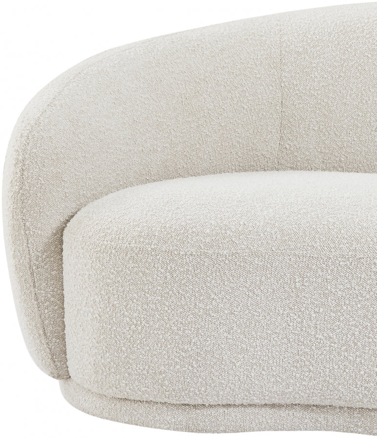 Chaise Hyde en tissu bouclé