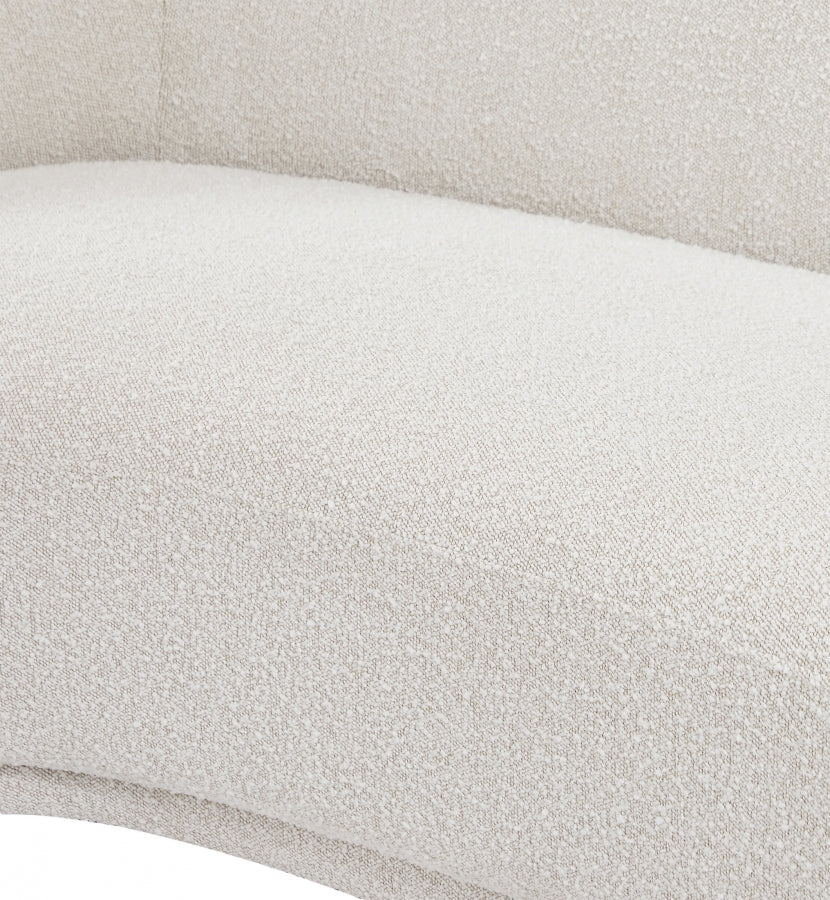 Chaise Hyde en tissu bouclé