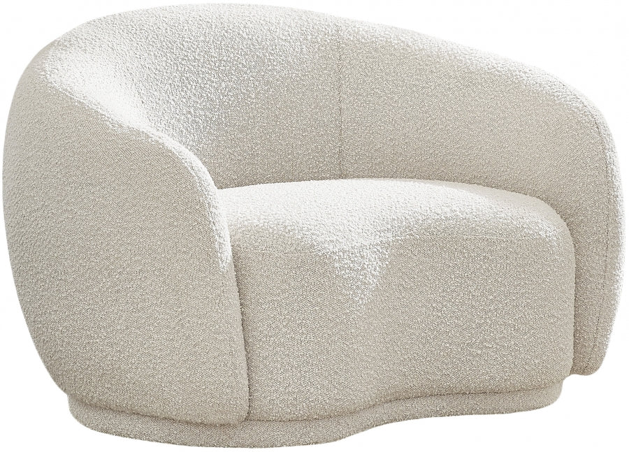 Chaise Hyde en tissu bouclé