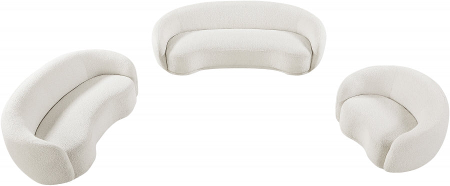 Causeuse en tissu bouclé Hyde 