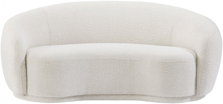 Causeuse en tissu bouclé Hyde 