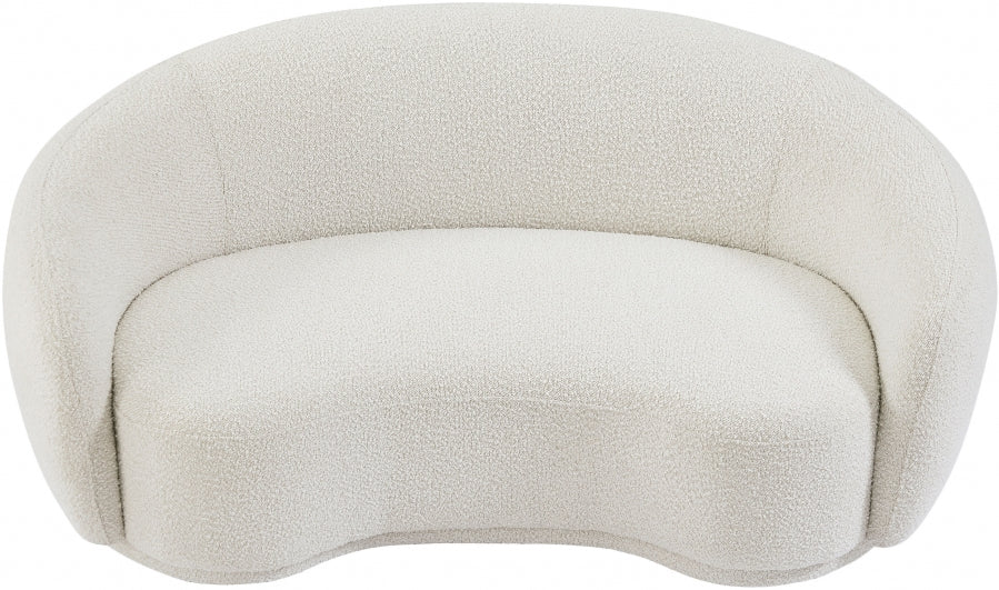 Causeuse en tissu bouclé Hyde 
