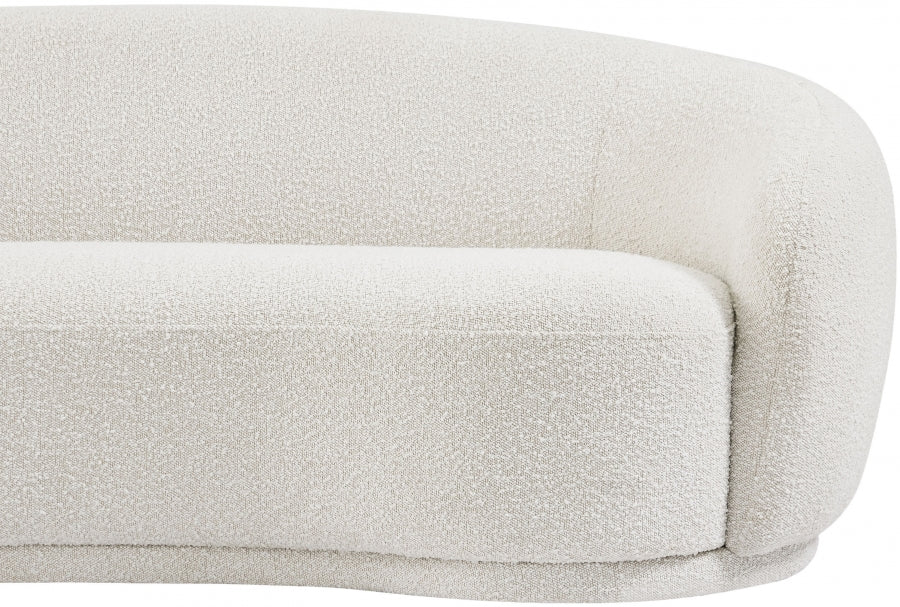 Causeuse en tissu bouclé Hyde 