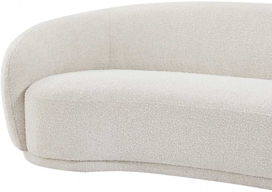 Causeuse en tissu bouclé Hyde 