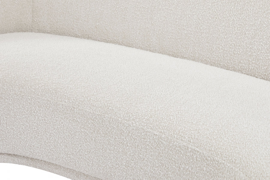 Causeuse en tissu bouclé Hyde 