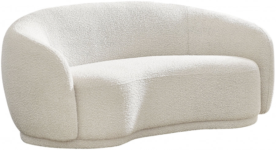 Causeuse en tissu bouclé Hyde 