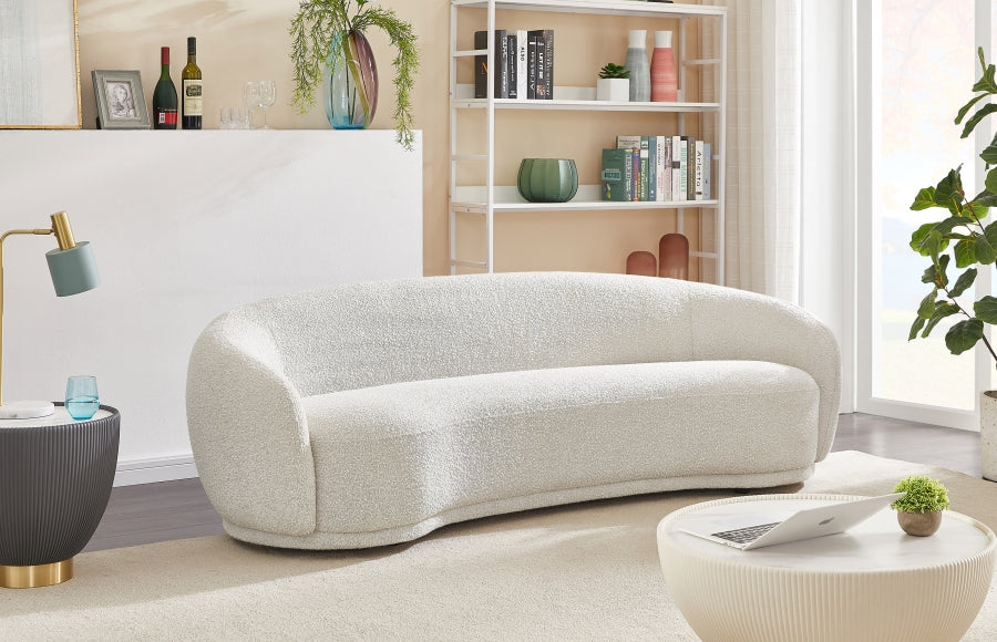 Canapé Hyde en tissu bouclé