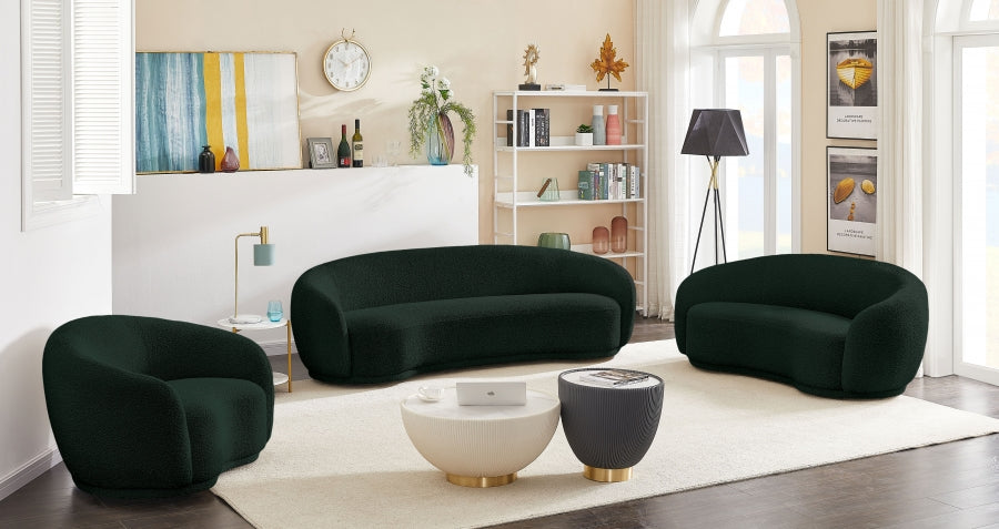 Chaise Hyde en tissu bouclé