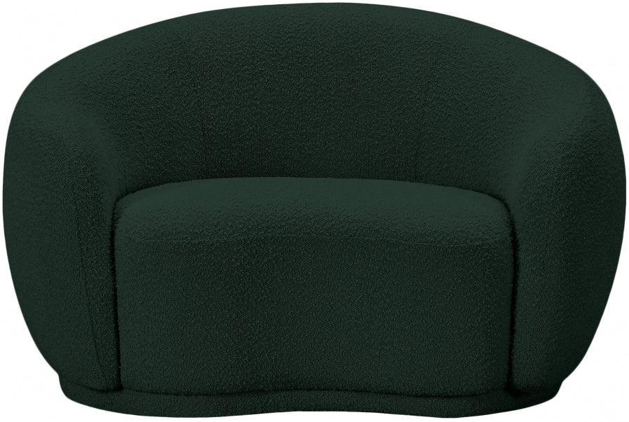 Chaise Hyde en tissu bouclé