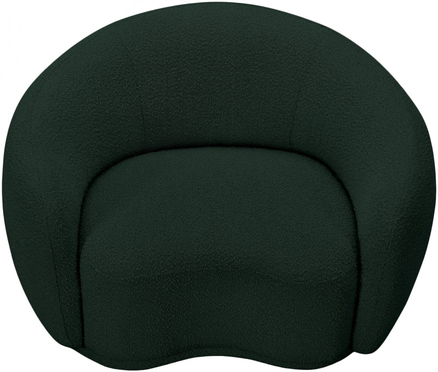 Chaise Hyde en tissu bouclé