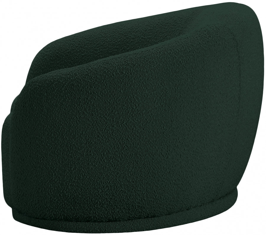 Chaise Hyde en tissu bouclé