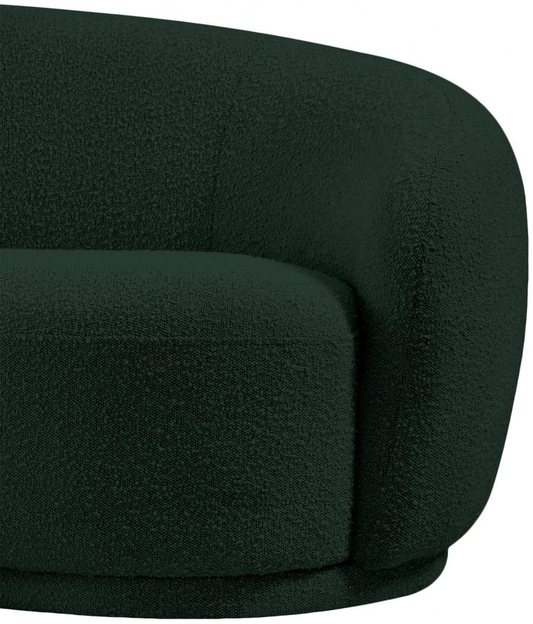 Chaise Hyde en tissu bouclé