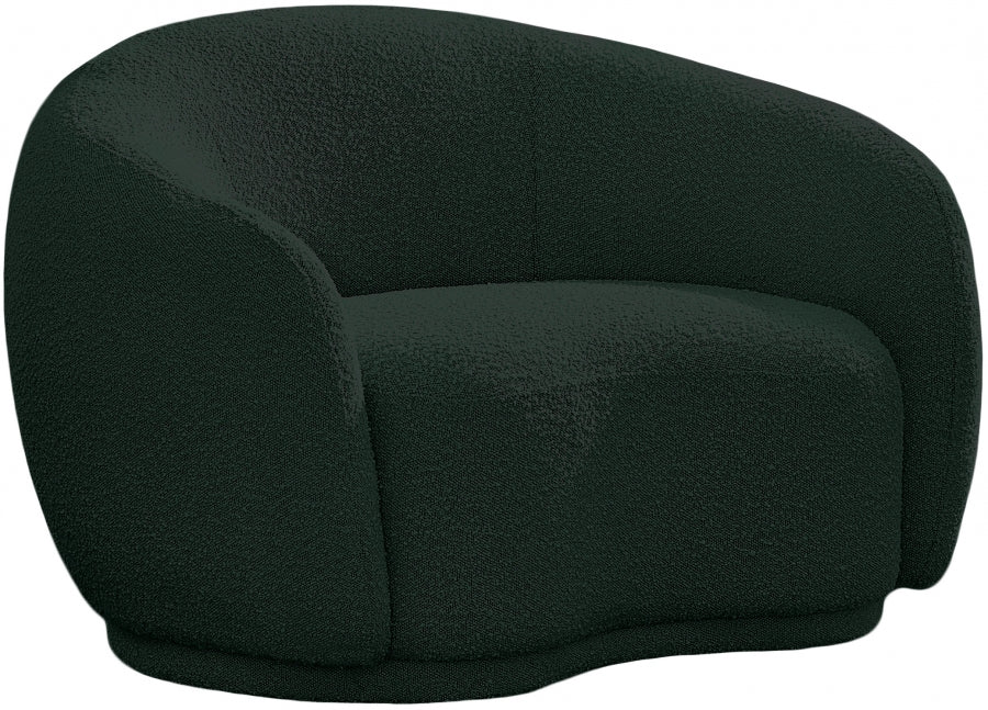 Chaise Hyde en tissu bouclé
