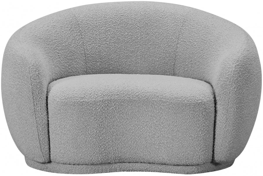 Chaise Hyde en tissu bouclé