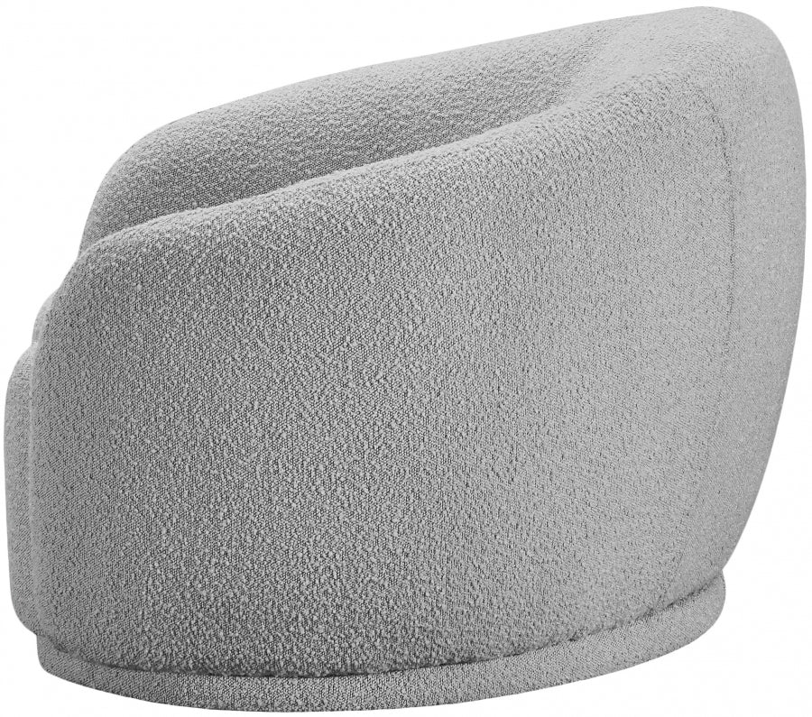 Chaise Hyde en tissu bouclé
