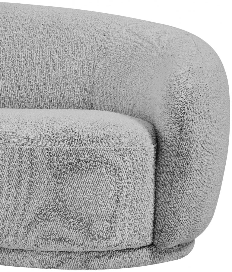 Chaise Hyde en tissu bouclé