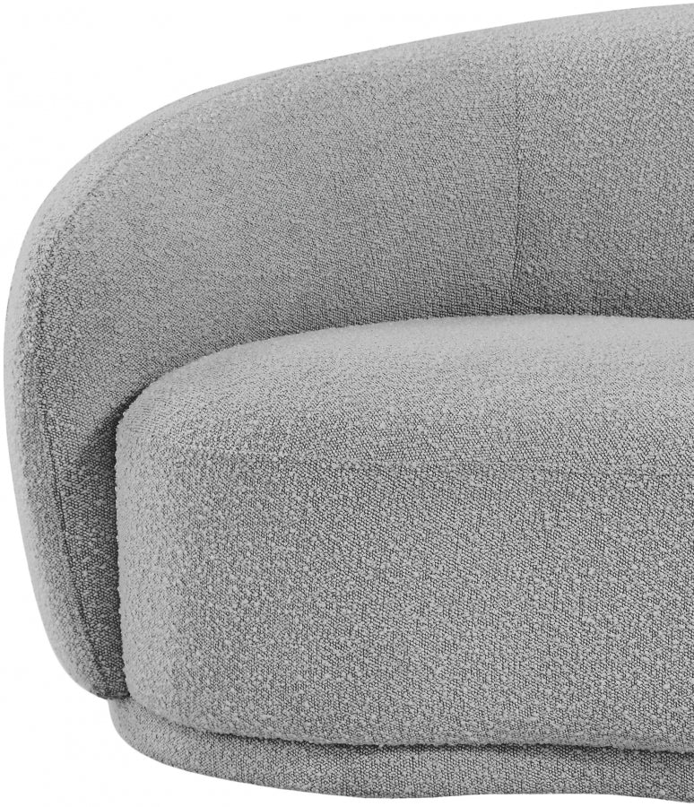 Chaise Hyde en tissu bouclé