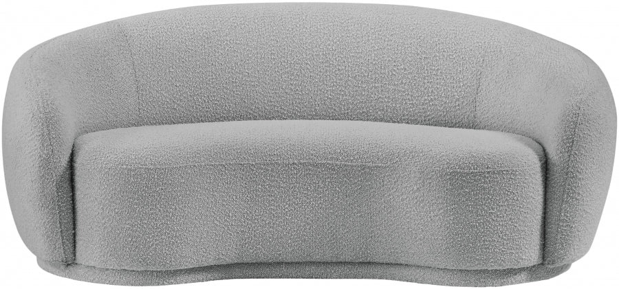 Causeuse en tissu bouclé Hyde 