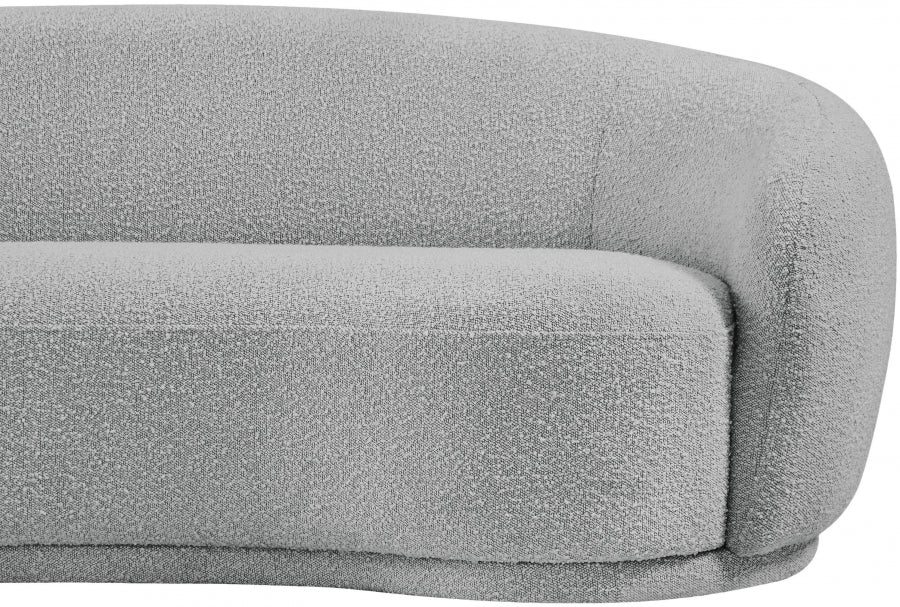 Causeuse en tissu bouclé Hyde 