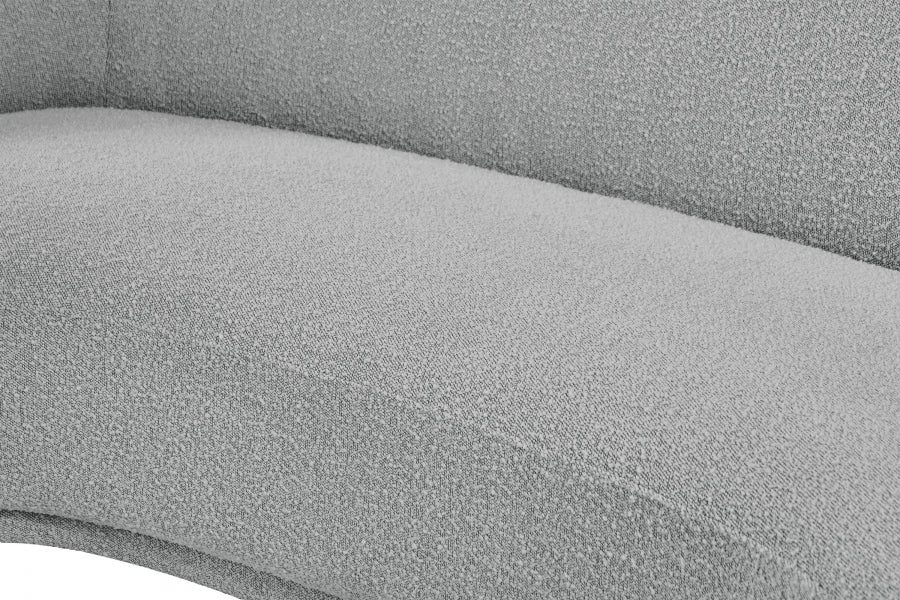 Causeuse en tissu bouclé Hyde 