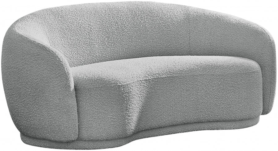 Causeuse en tissu bouclé Hyde 