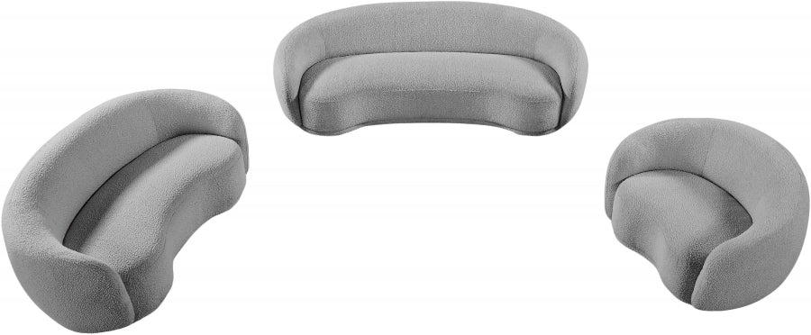 Canapé Hyde en tissu bouclé