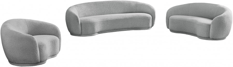 Canapé Hyde en tissu bouclé