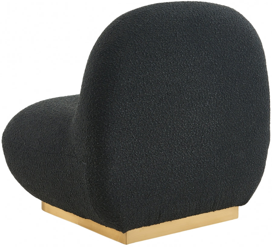 Chaise d'appoint Liam en tissu bouclé