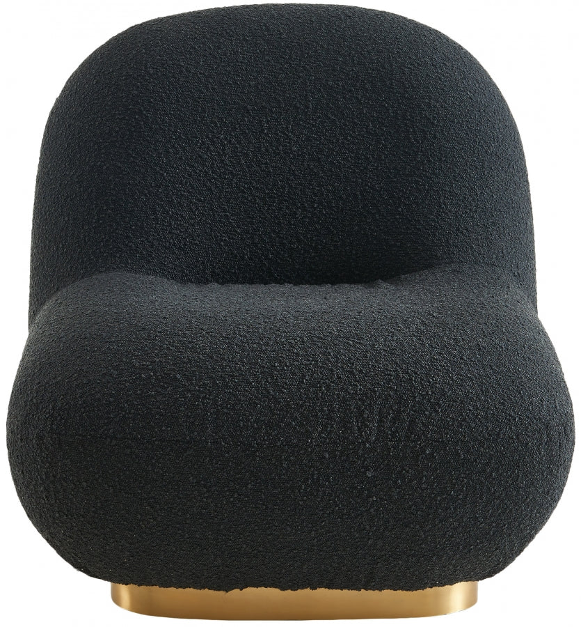 Chaise d'appoint Liam en tissu bouclé