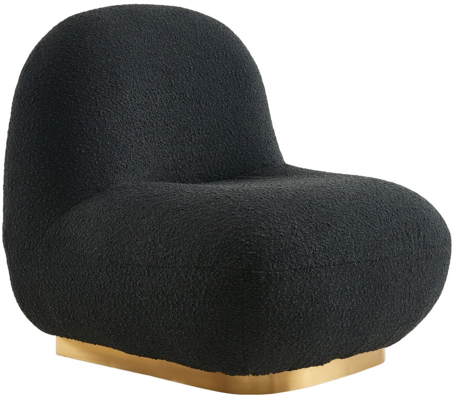 Chaise d'appoint Liam en tissu bouclé
