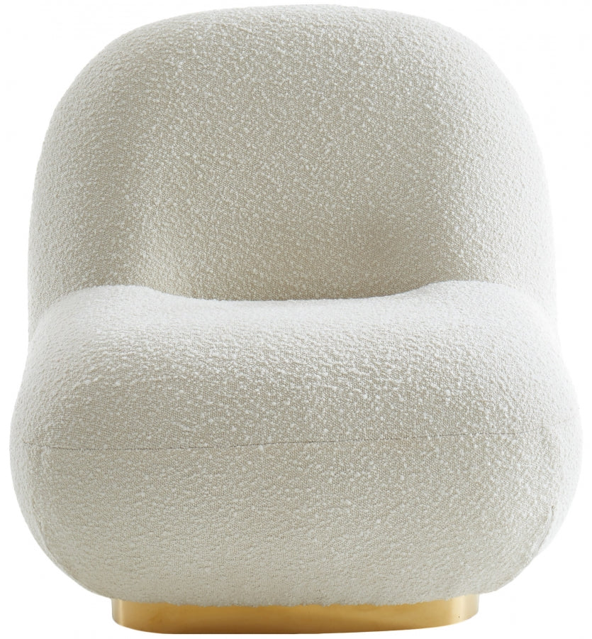 Chaise d'appoint Liam en tissu bouclé