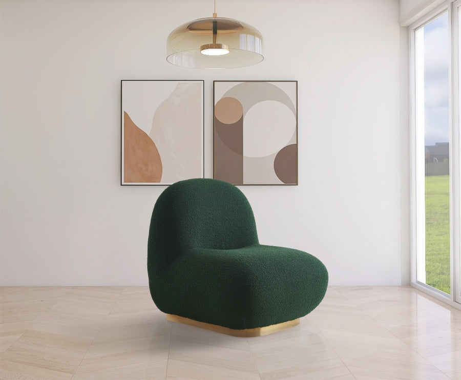 Chaise d'appoint Liam en tissu bouclé