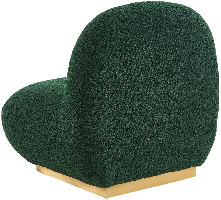 Chaise d'appoint Liam en tissu bouclé