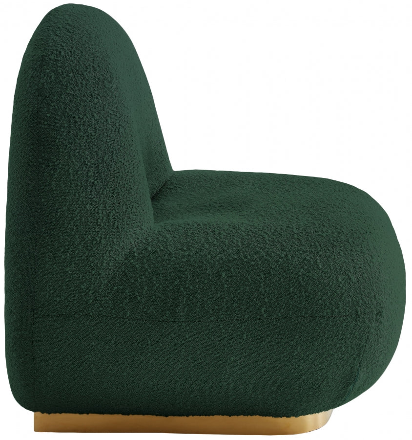 Chaise d'appoint Liam en tissu bouclé