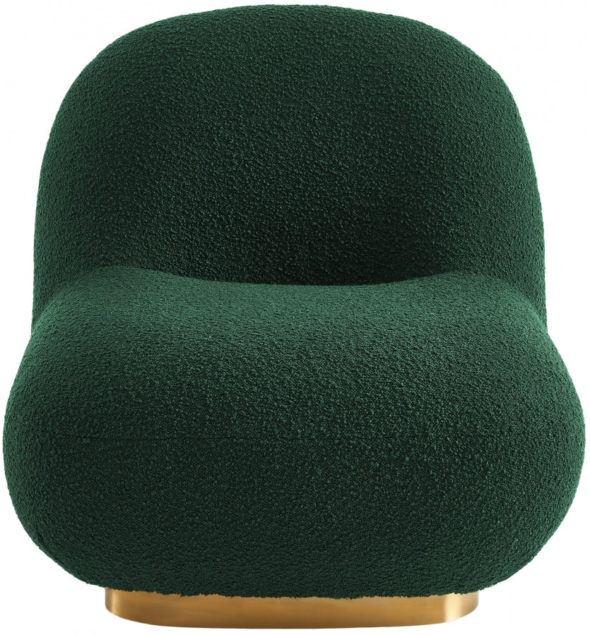 Chaise d'appoint Liam en tissu bouclé