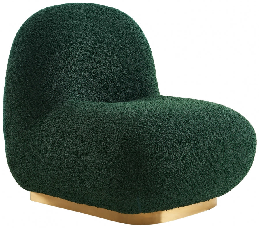 Chaise d'appoint Liam en tissu bouclé