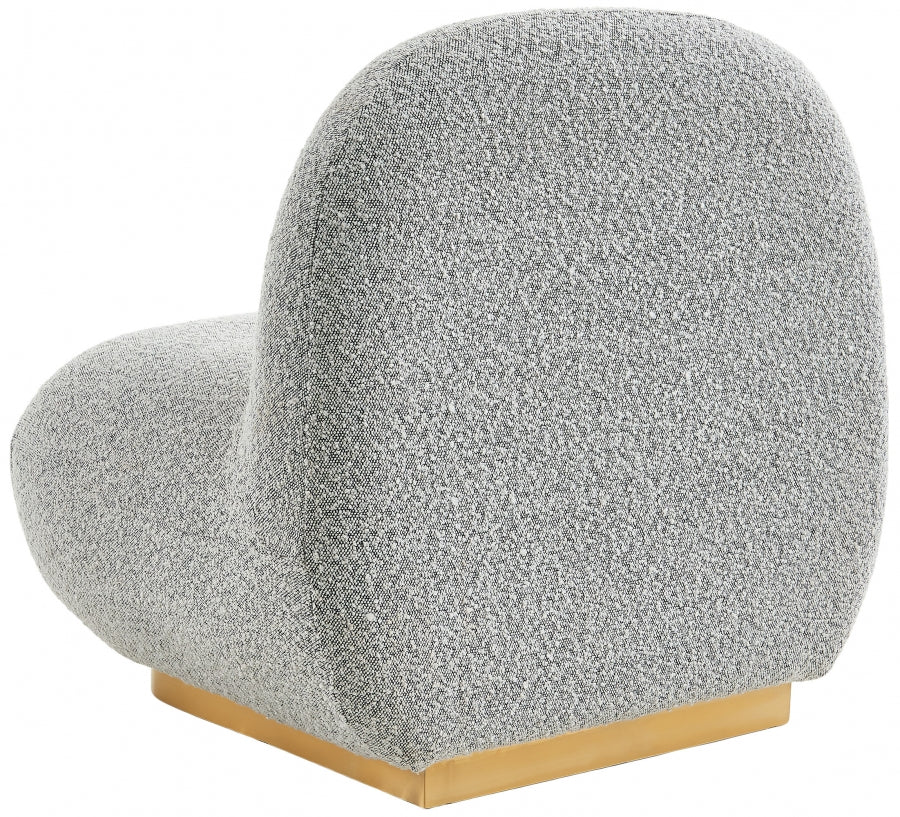 Chaise d'appoint Liam en tissu bouclé