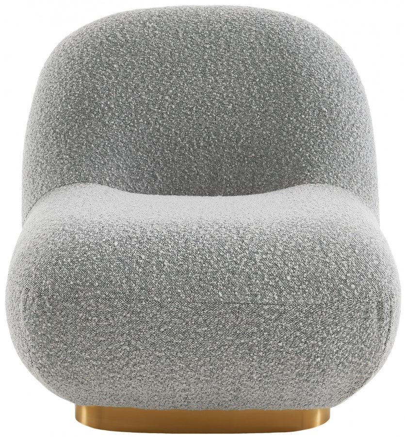 Chaise d'appoint Liam en tissu bouclé